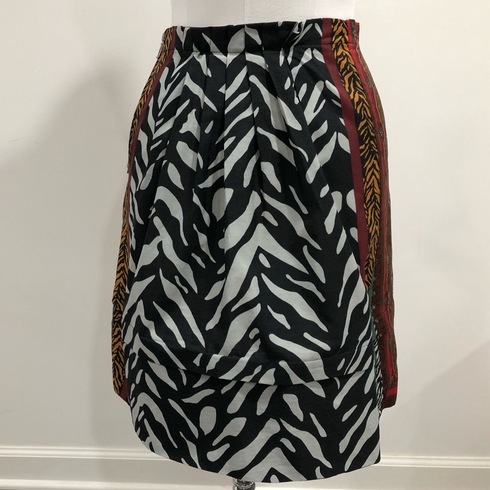 Anthropologie Re:made Vintage Silk Scarf Skirt